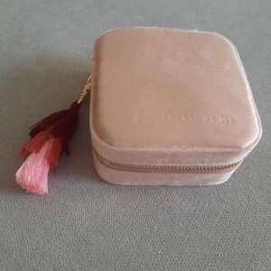 Pink Velvet Jewelry Box with Tassel
